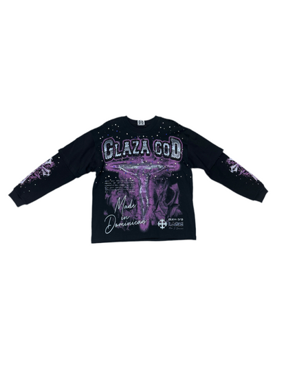 GLAZAGOD CRUCIFICADO LONGSLEEVE (violeta)