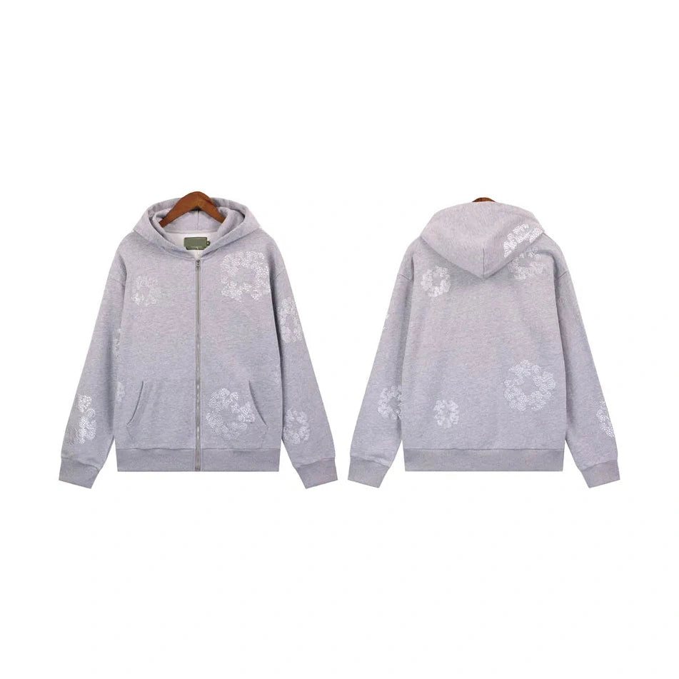 Denim Tears Grey Zip-Up