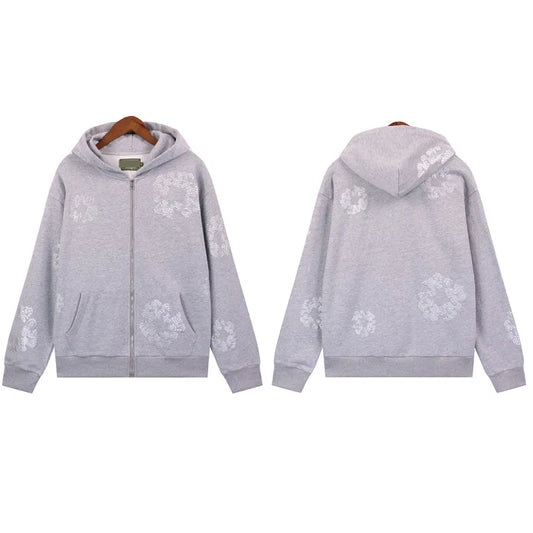 Denim Tears Grey Zip-Up