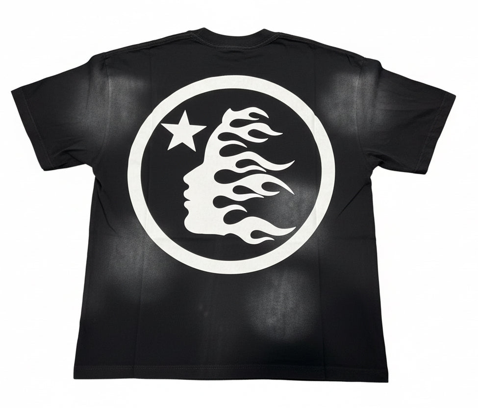 HELLSTAR Logo Bling b&w
