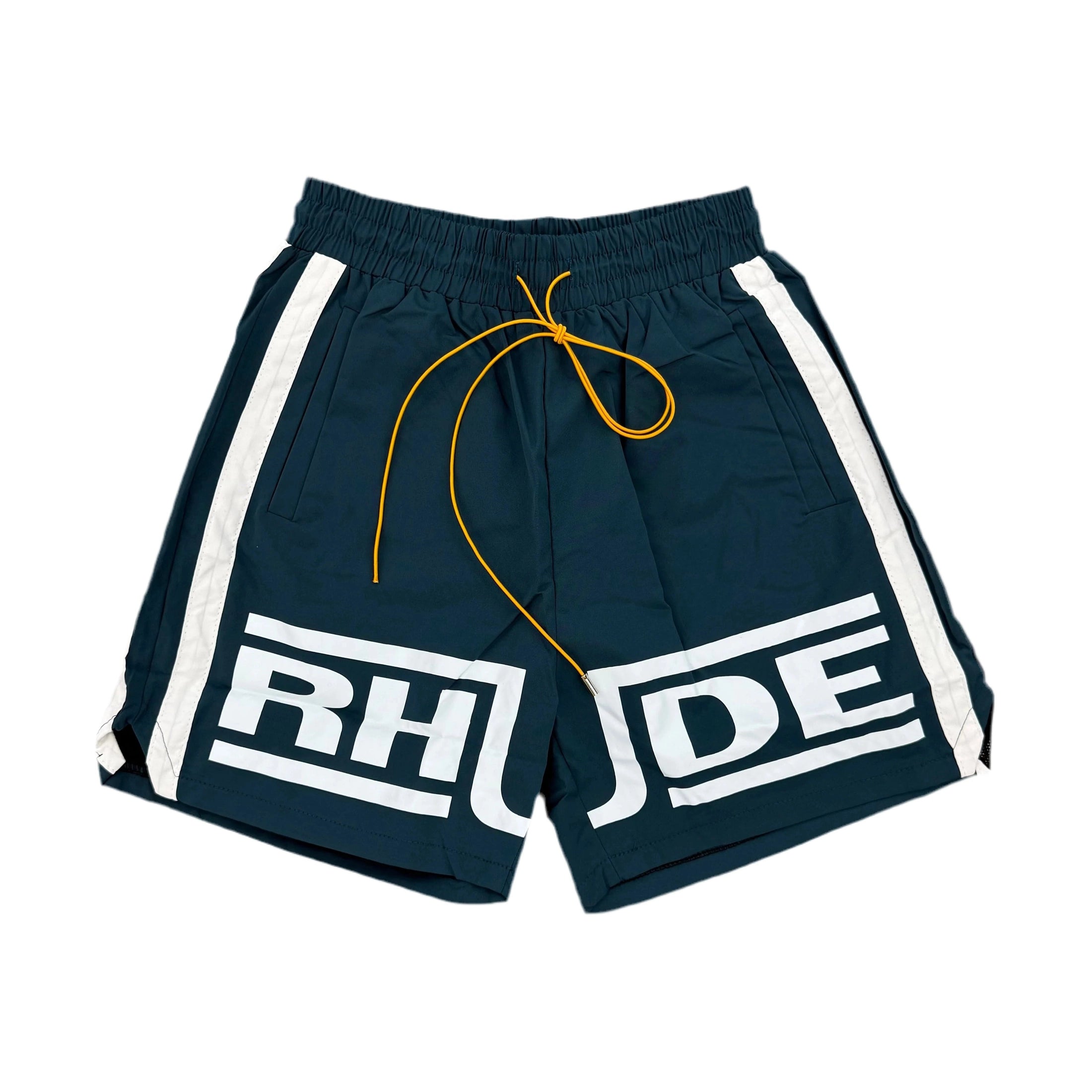 RHUDE Logo Shorts Navy
