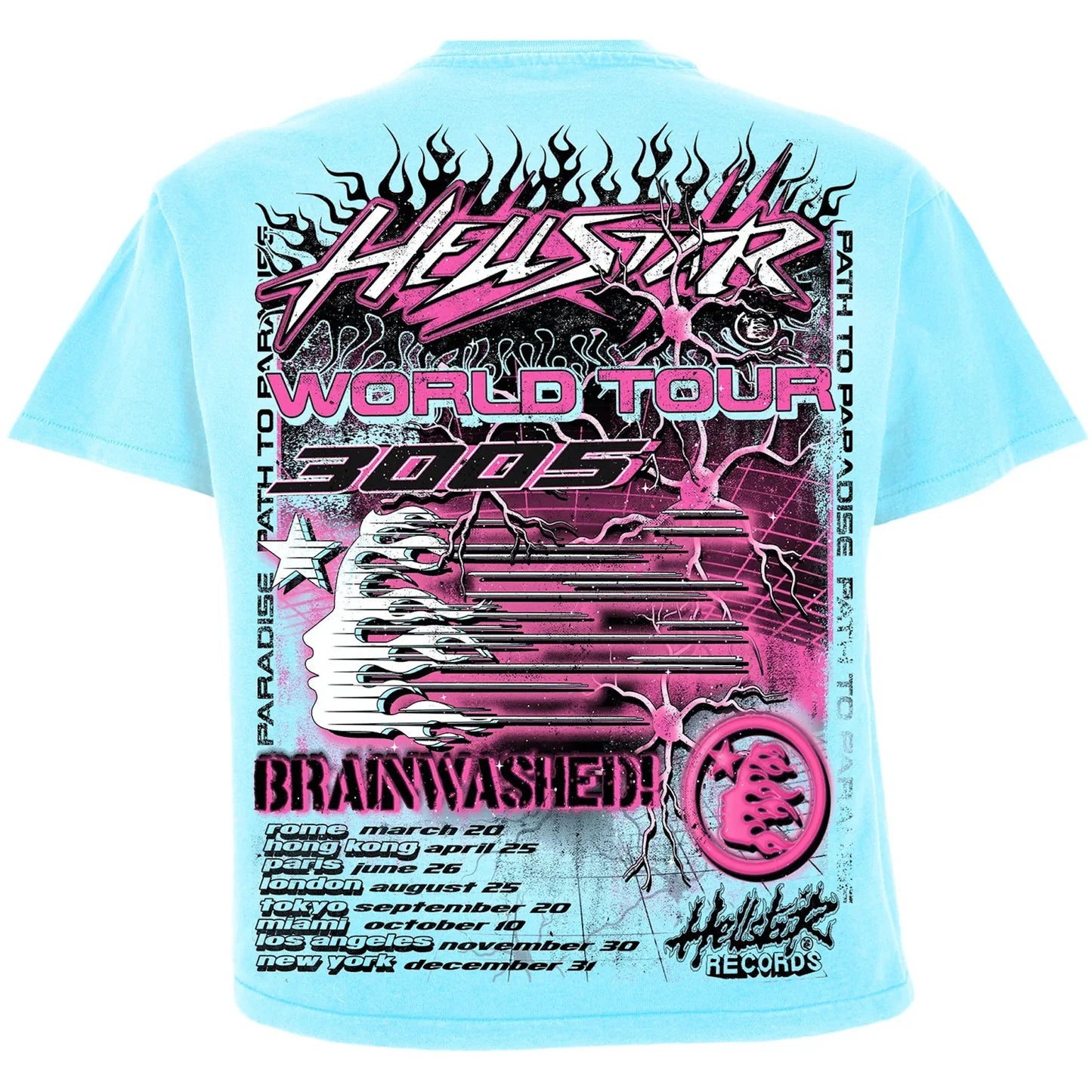 HELLSTAR World Tour blue tee | TSHIRT