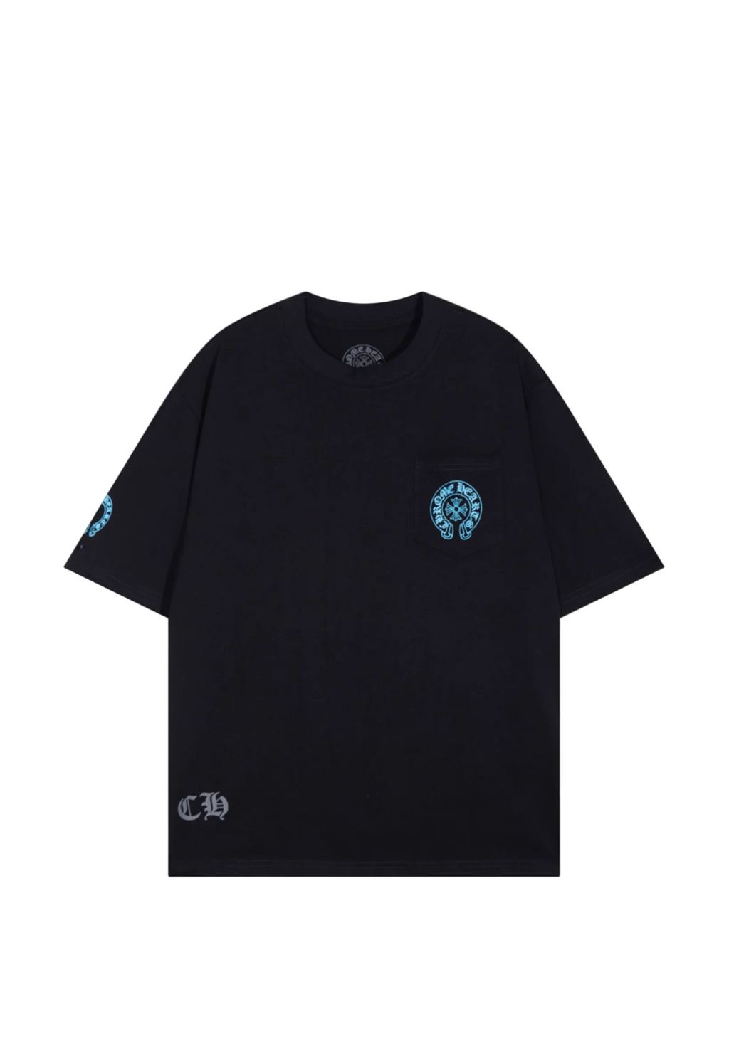 Chrome Hearts Logo Blue T-shirt