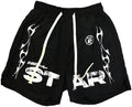 Hellstar Shorts Flame | BLACK