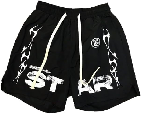 Hellstar Shorts Flame | BLACK