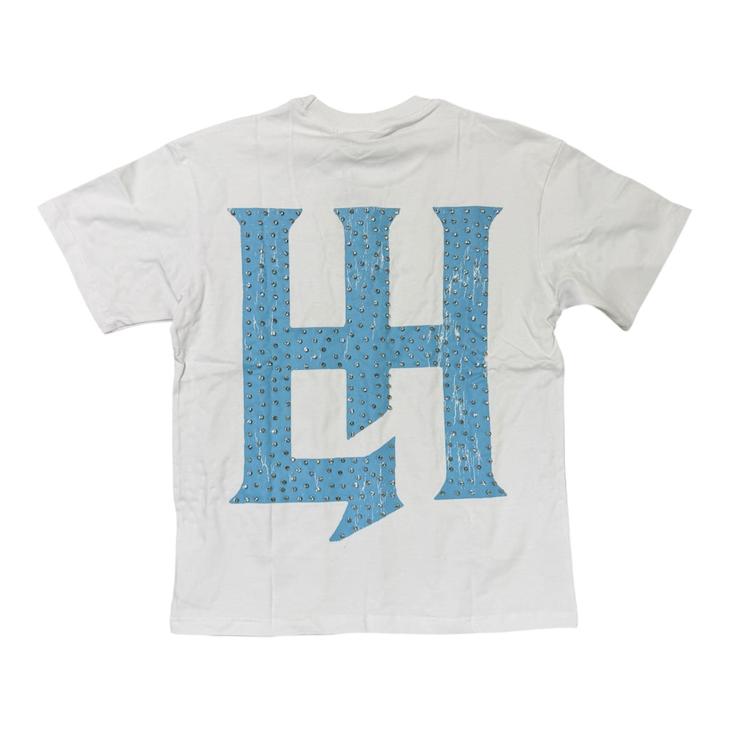 Life Hustlers “BASIC TEE ” White and Blue