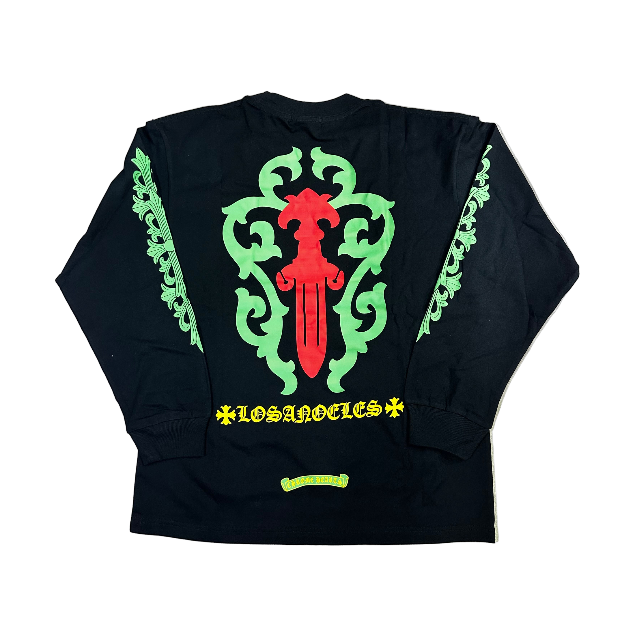 Chrome Hearts Longsleeve Logo Green/Red Black