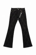 Valabasas Black Jean Logo Bling
