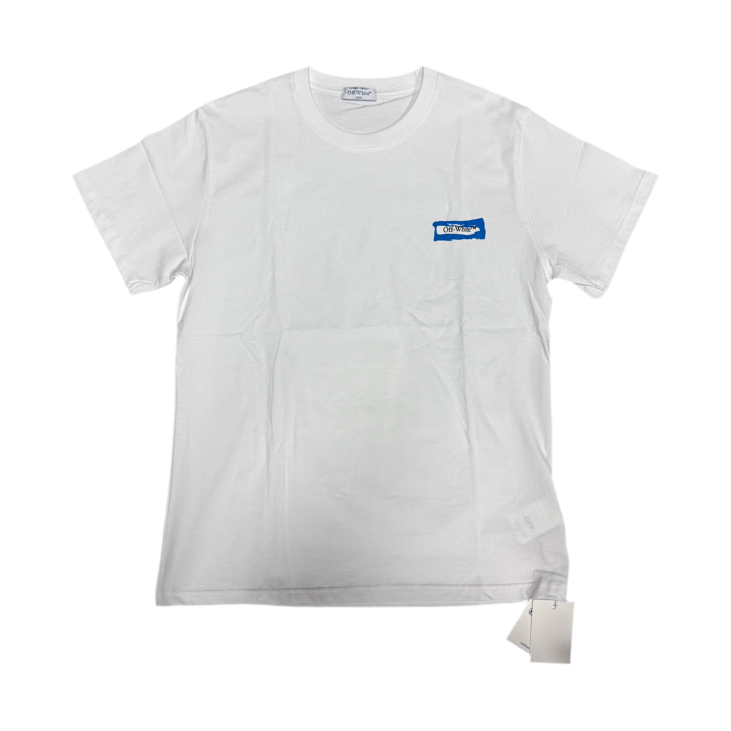 Off-White Blue Arrow Tee White