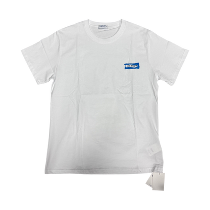 Off-White Blue Arrow Tee White