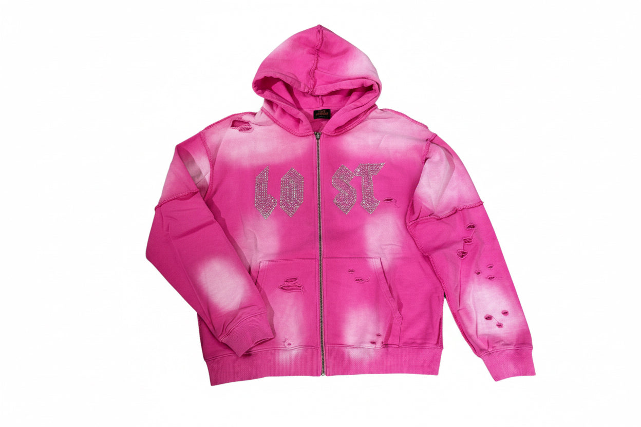 LOST Intricacy PINK ZIP UP