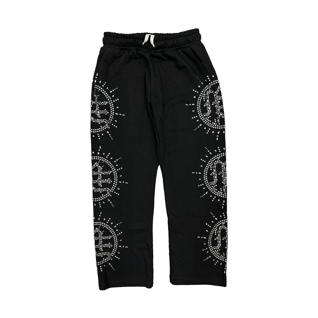 ‘Eclipse’ Black Rhinestone Sweats