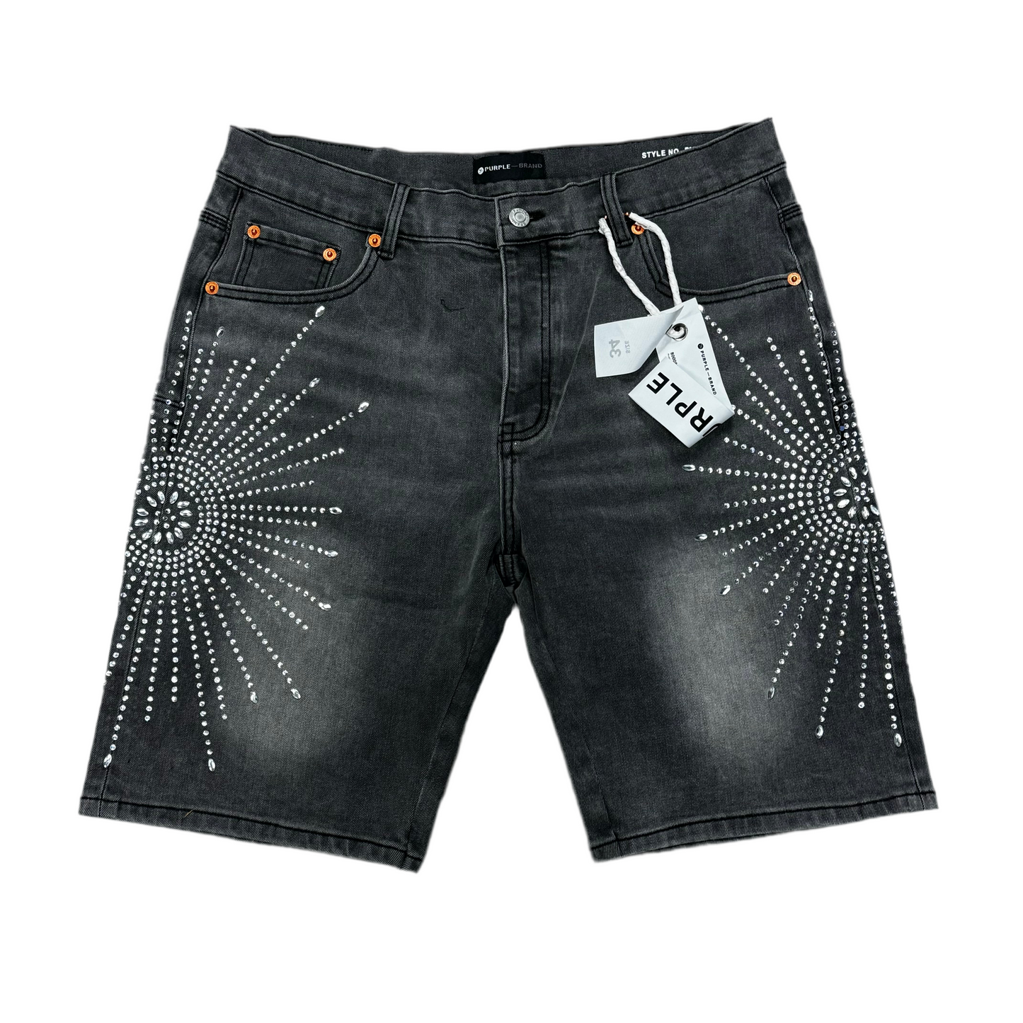 Purple jeans short 04