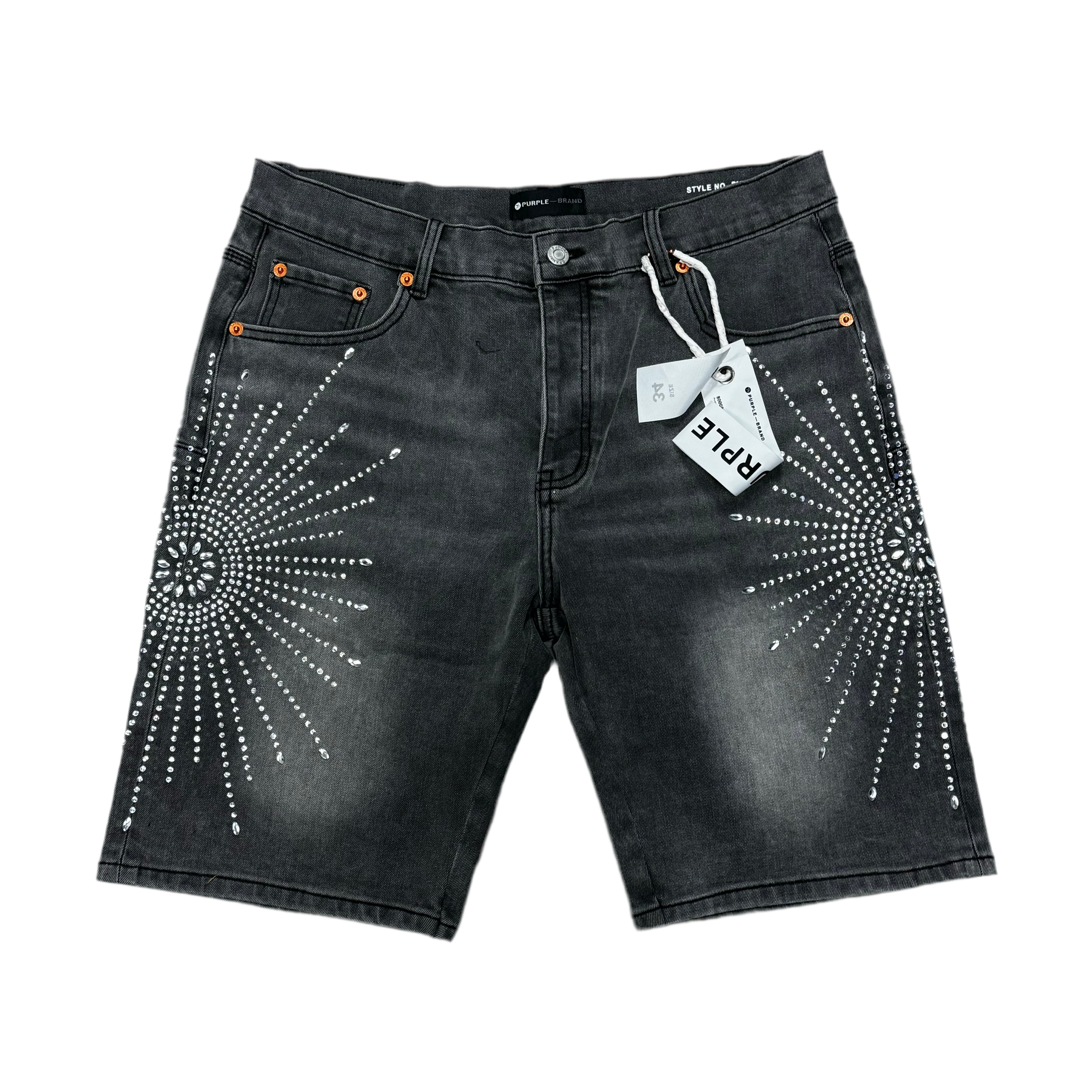 Purple jeans short 04