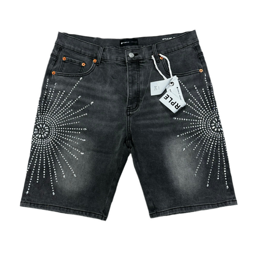 Purple jeans short 04