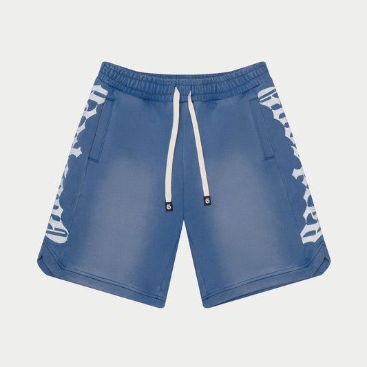 Godspeed Courtside Blue Sun Fade Wash Shorts