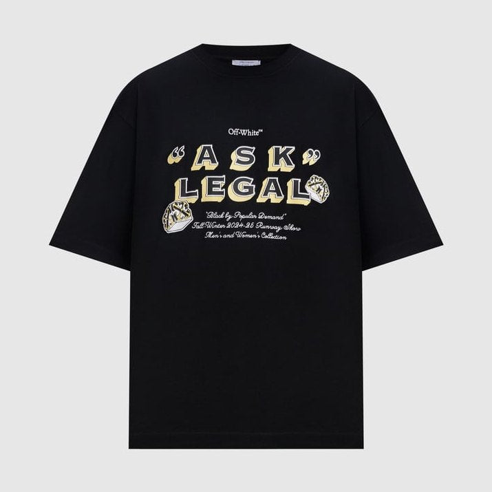 Off-White Ask Legal Tee Black