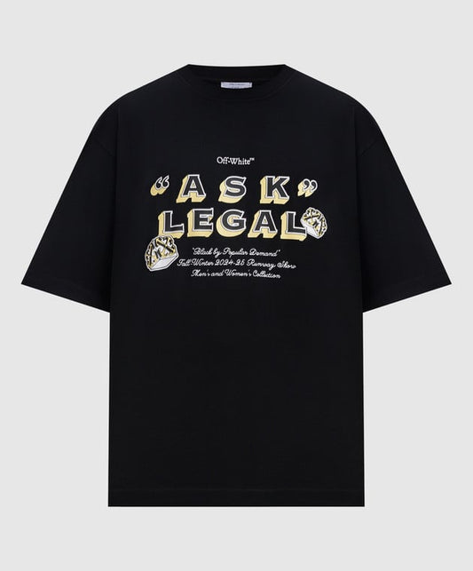 Off-White Ask Legal Tee Black