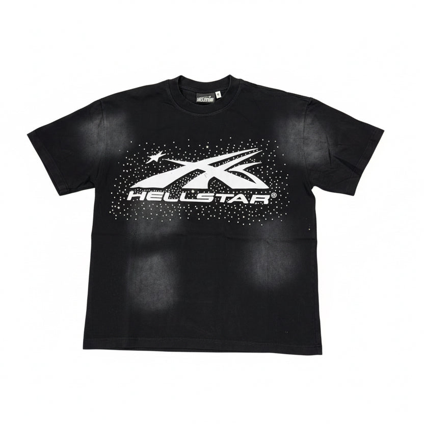 HELLSTAR Logo Bling b&w
