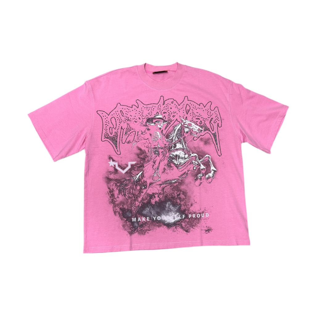 VERIFIED SKELETON COWBOY HORSE (pink)