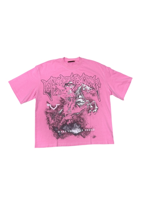 VERIFIED SKELETON COWBOY HORSE (pink)