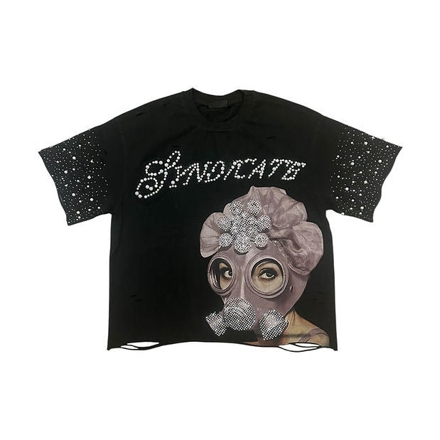 SYNDICATE Gas Mask Black Rhinestone