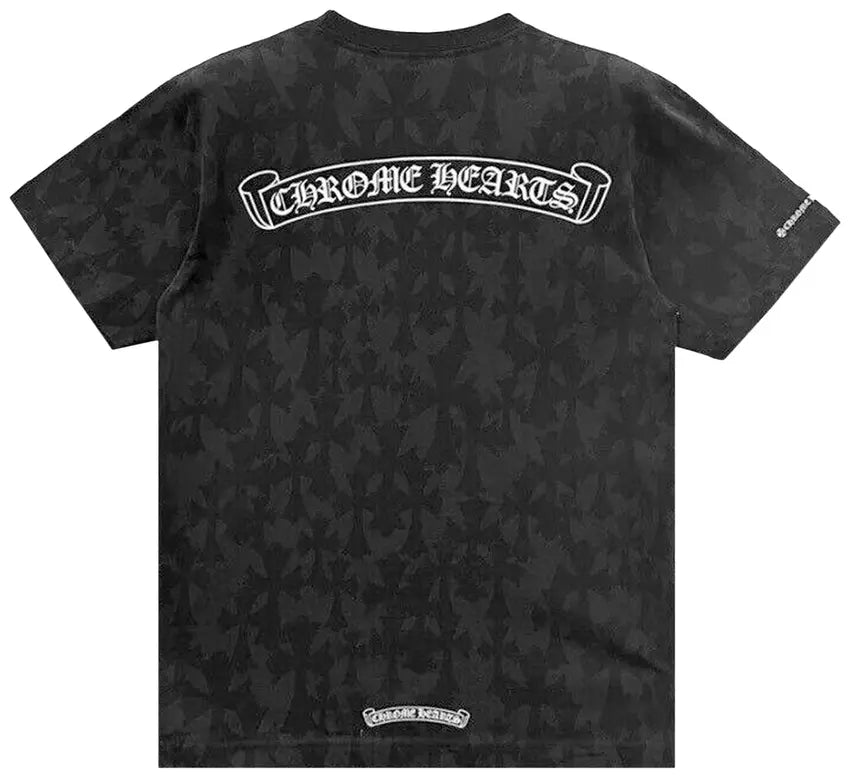 Chrome Hearts Cross Logo Monogram Scroll Logo Tee 'Black'