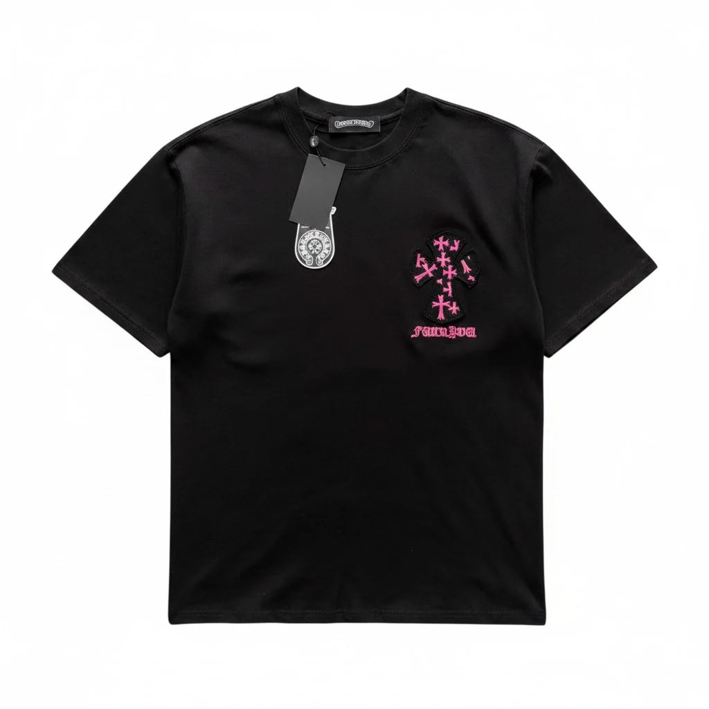 Chrome Hearts Cross pink T-shirt