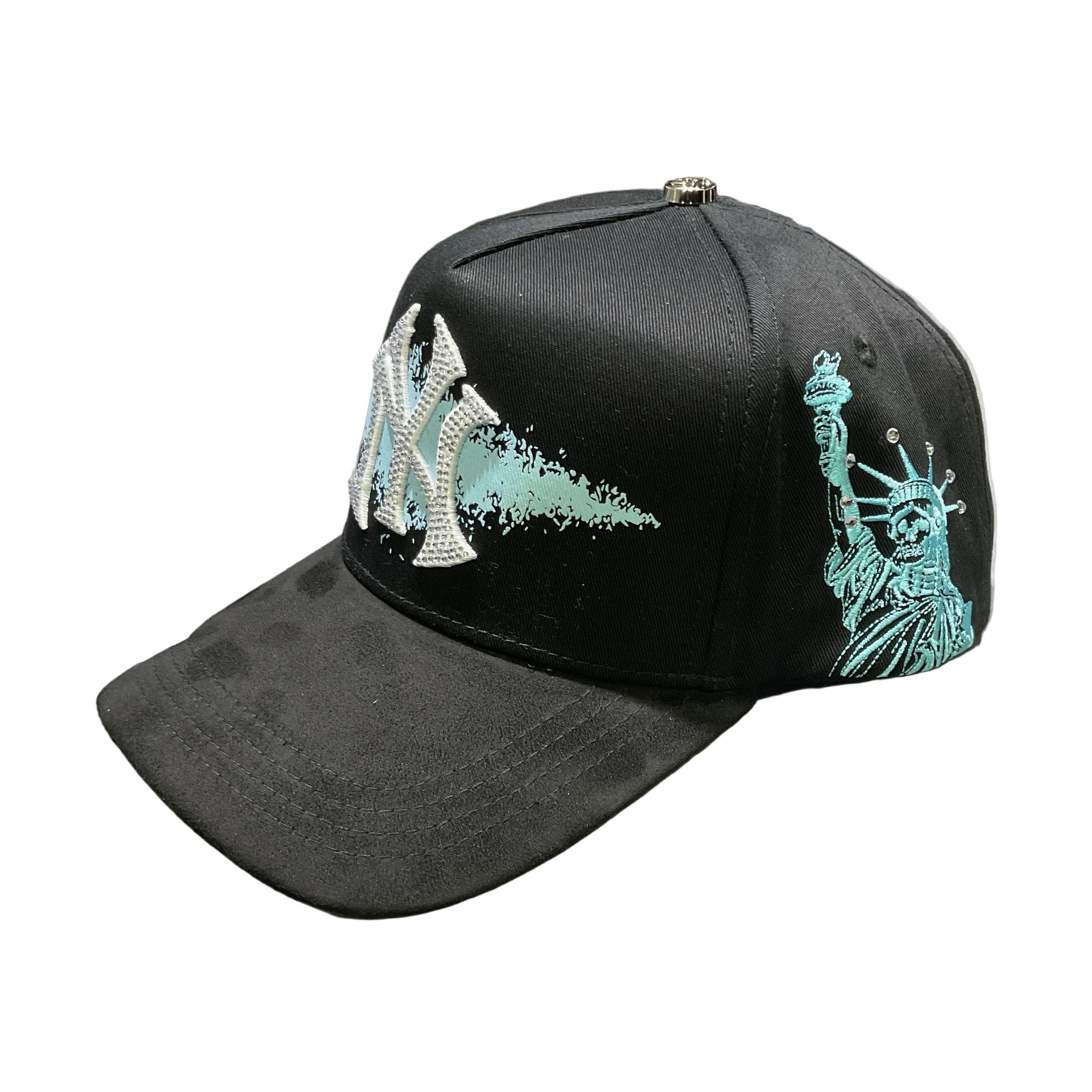 Luxury Hats NY Blue Diamonds