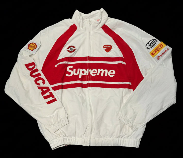 SUPREME Ducati track jacket white