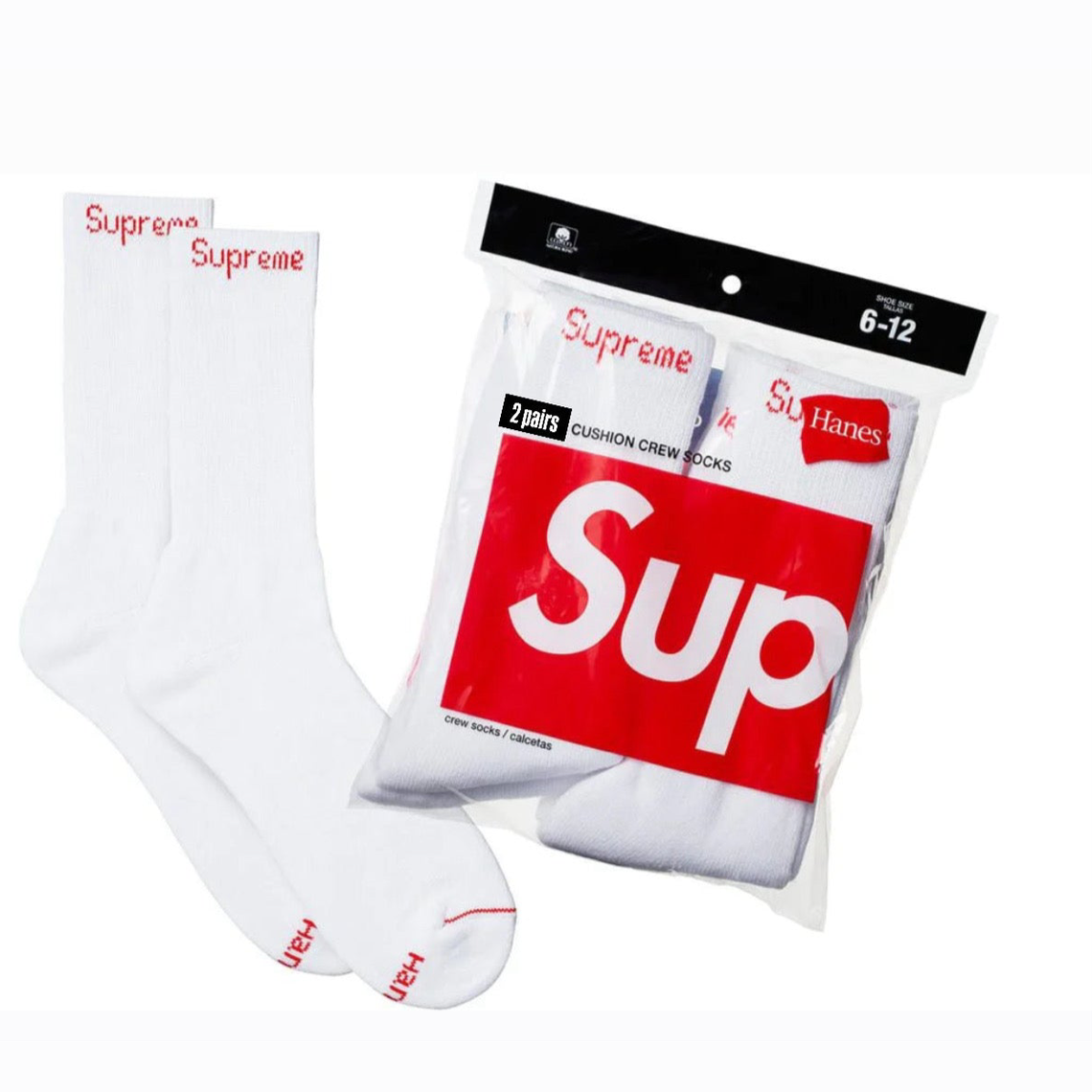 Supreme Socks 2pairs