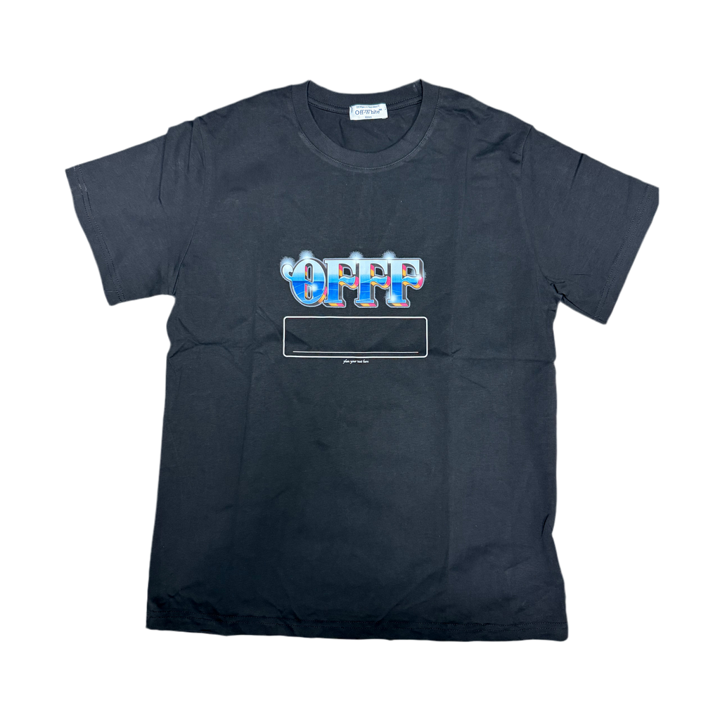 Off-White Place Your Text Here Tee Black