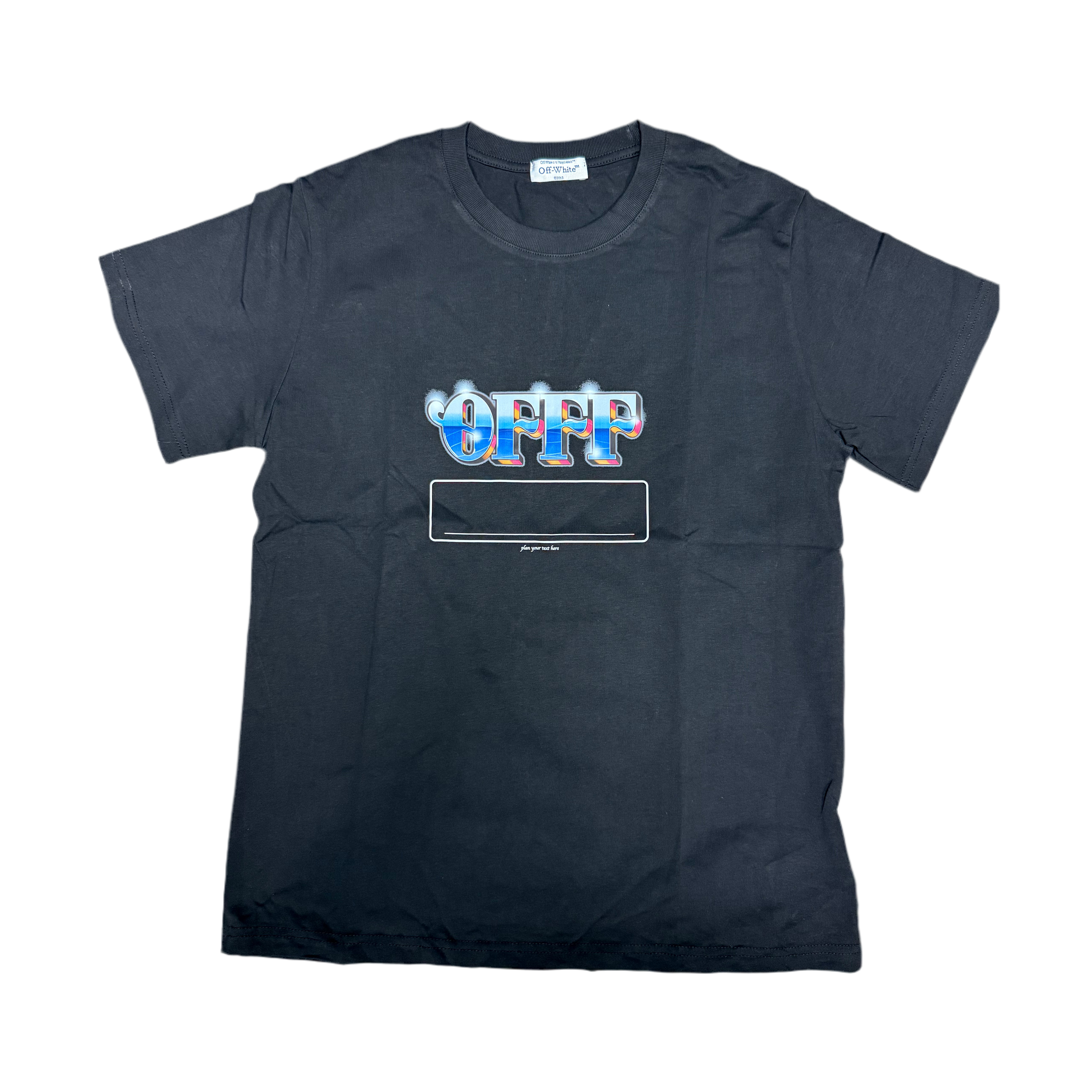 Off-White Place Your Text Here Tee Black