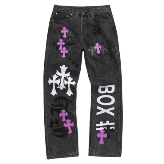 Chrome Hearts Box Purple Pants