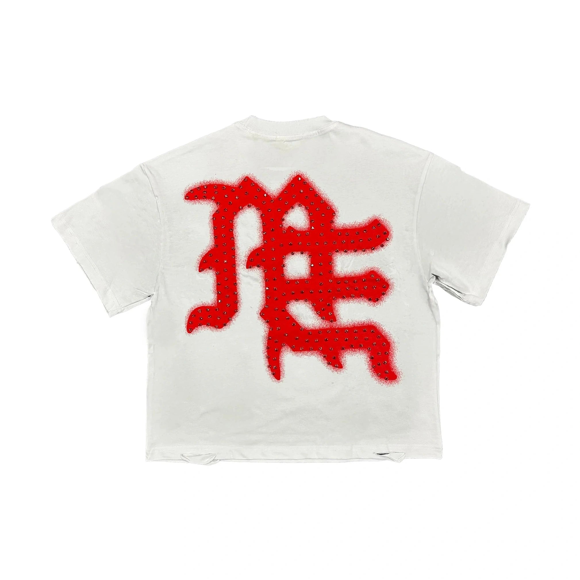 Red ‘End’ Rhinestone Tee