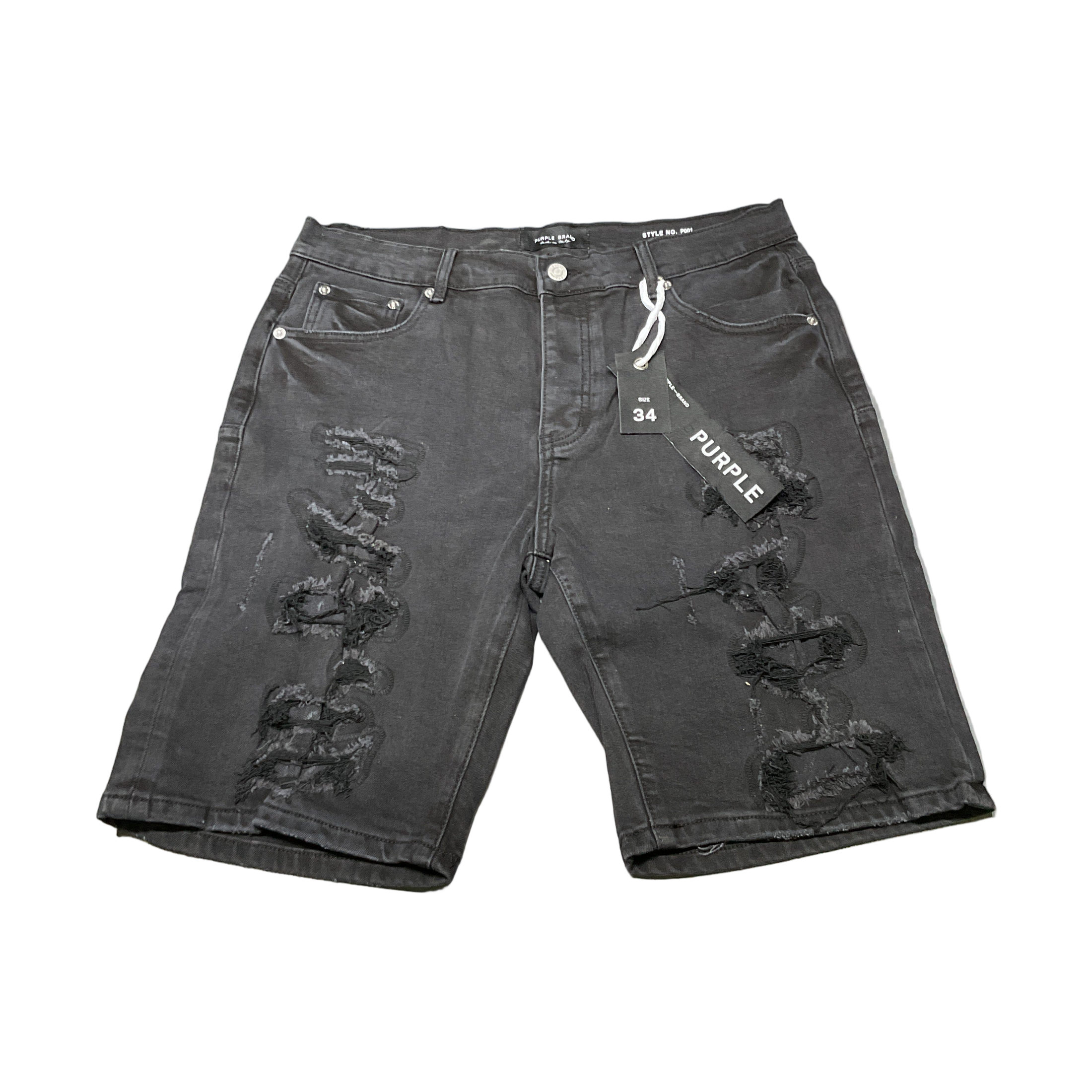 Purple jeans short 13