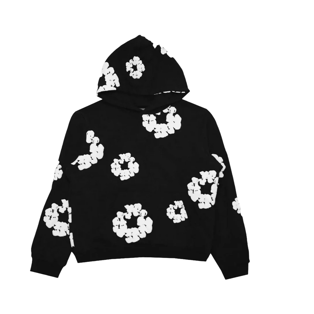 Denim Tears The Cotton Wreath Hooded Sweatshirt 'Black'