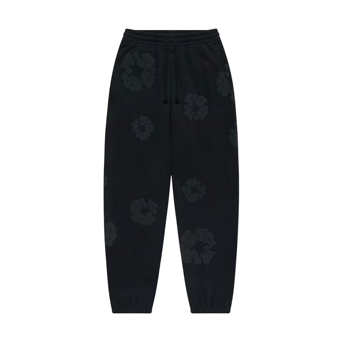 Denim Tears Cotton Wreath Sweatpants Black Monochrome