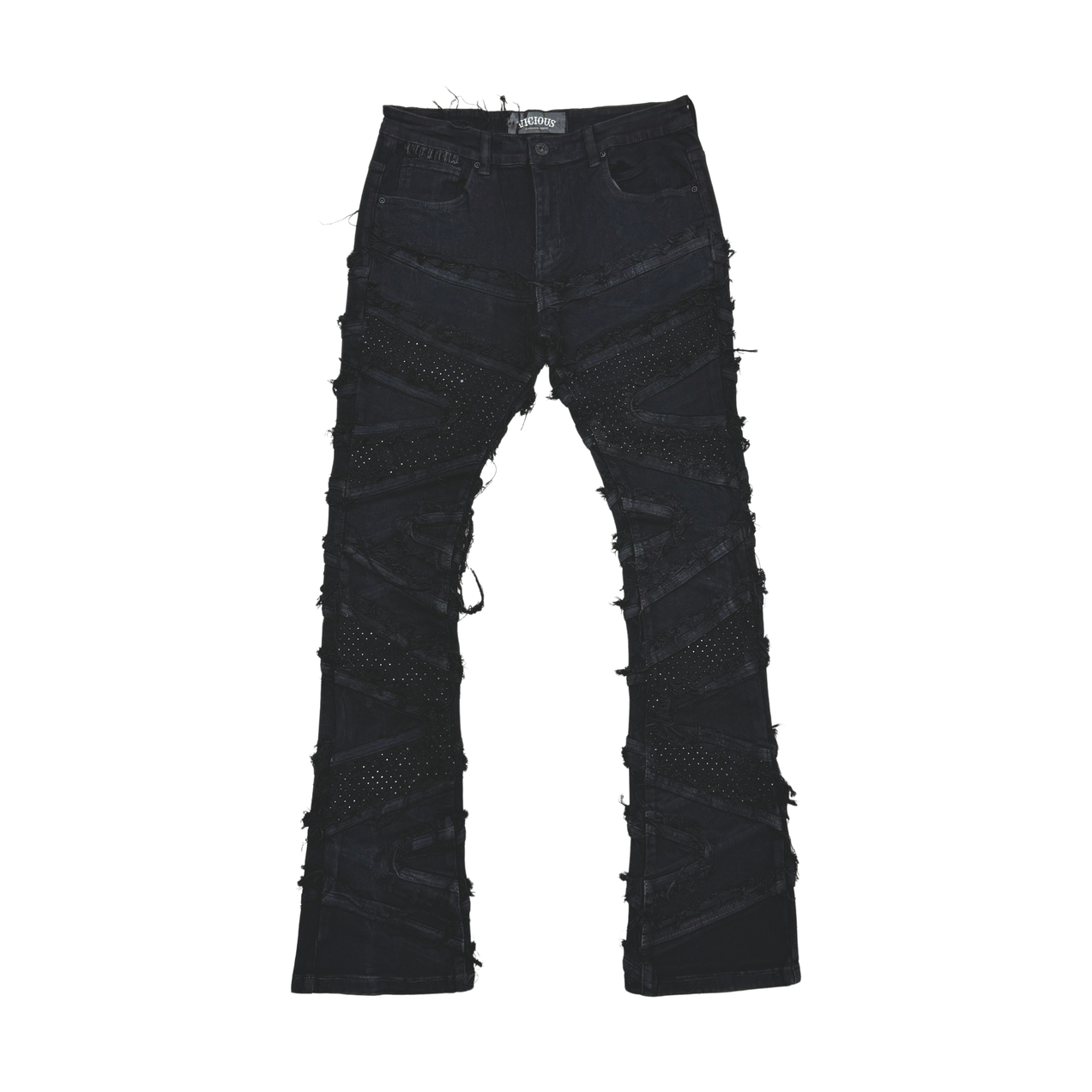 PREMIUM FLARED EMBELISHED / STONES (VC662 BLACK)