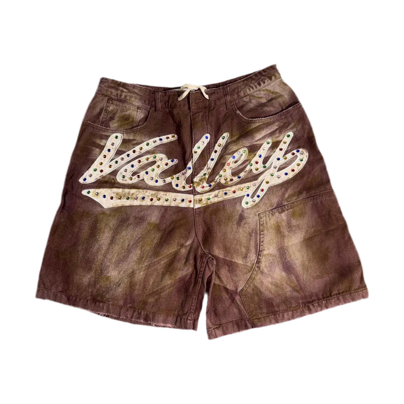 Vale Dreams Shorts Jeans Bling “brown”