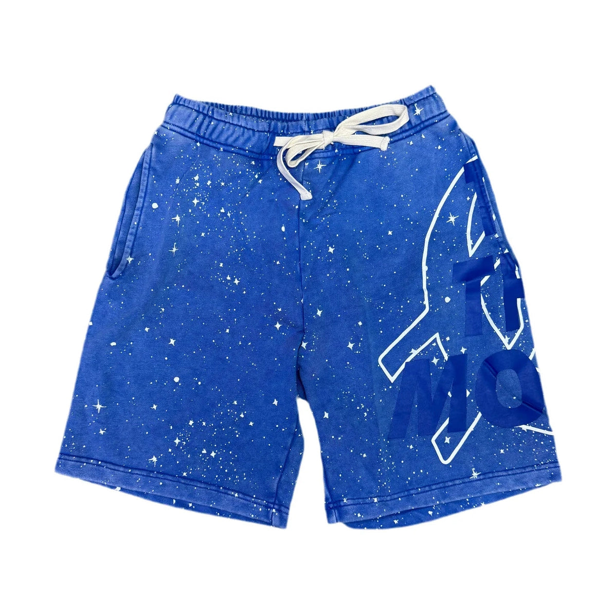 Godspeed To The Moon Shorts Blue