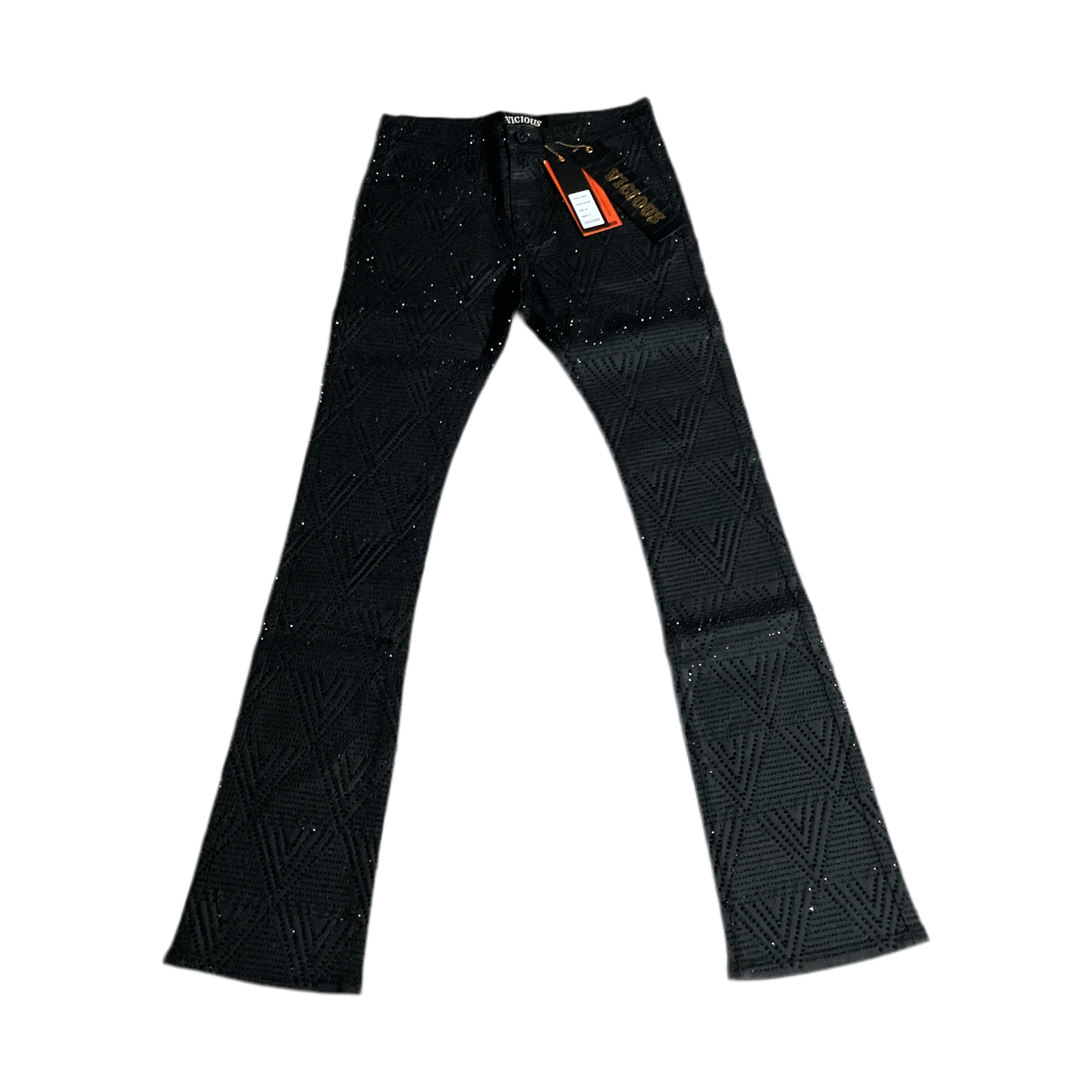 Vc All Over Rhinestone Embellished Flare