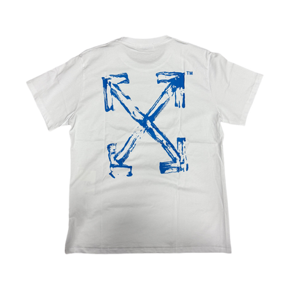 Off-White Blue Arrow Tee White