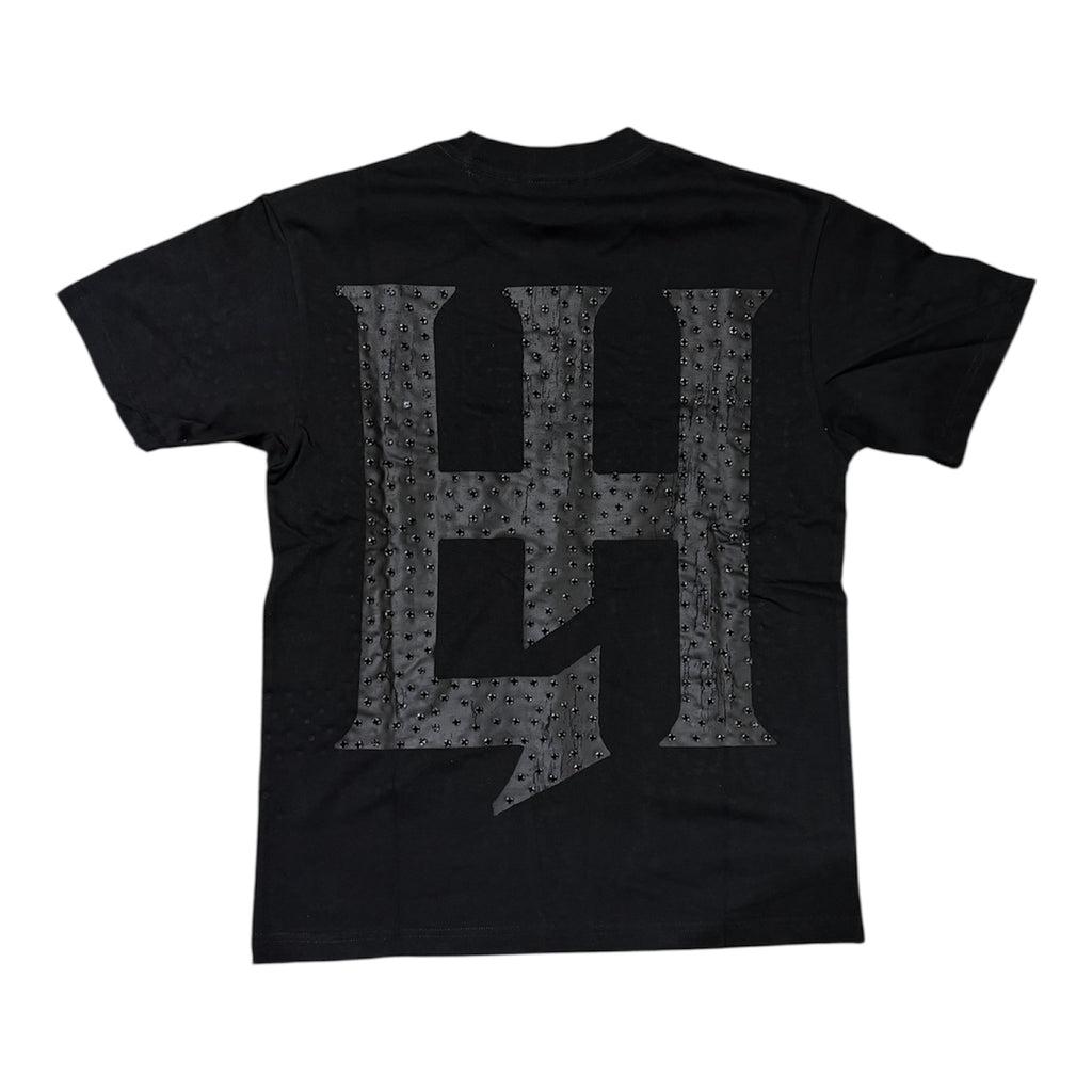 Life Hustlers “BASIC TEE ” Black on Blacl