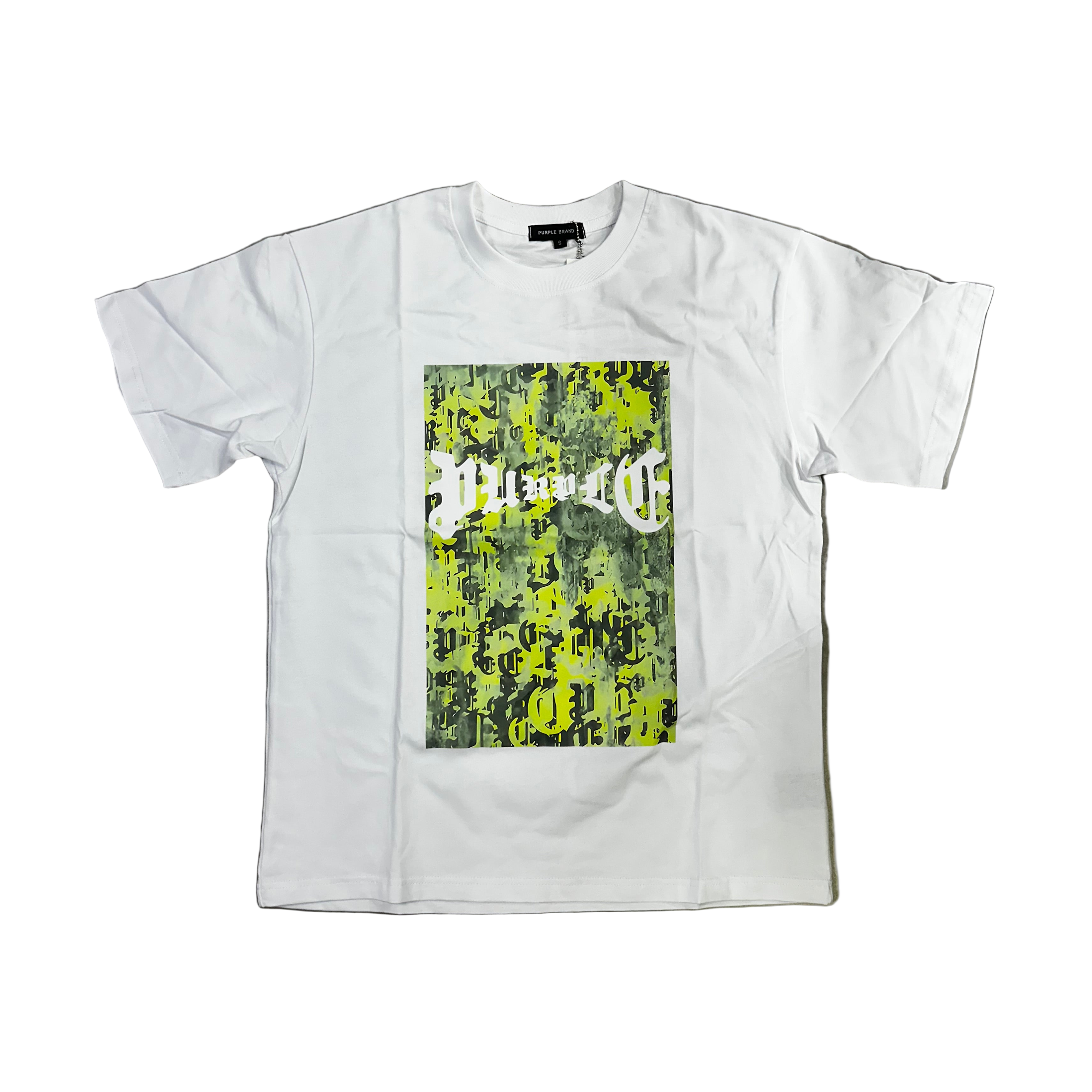 PURPLE white green logo