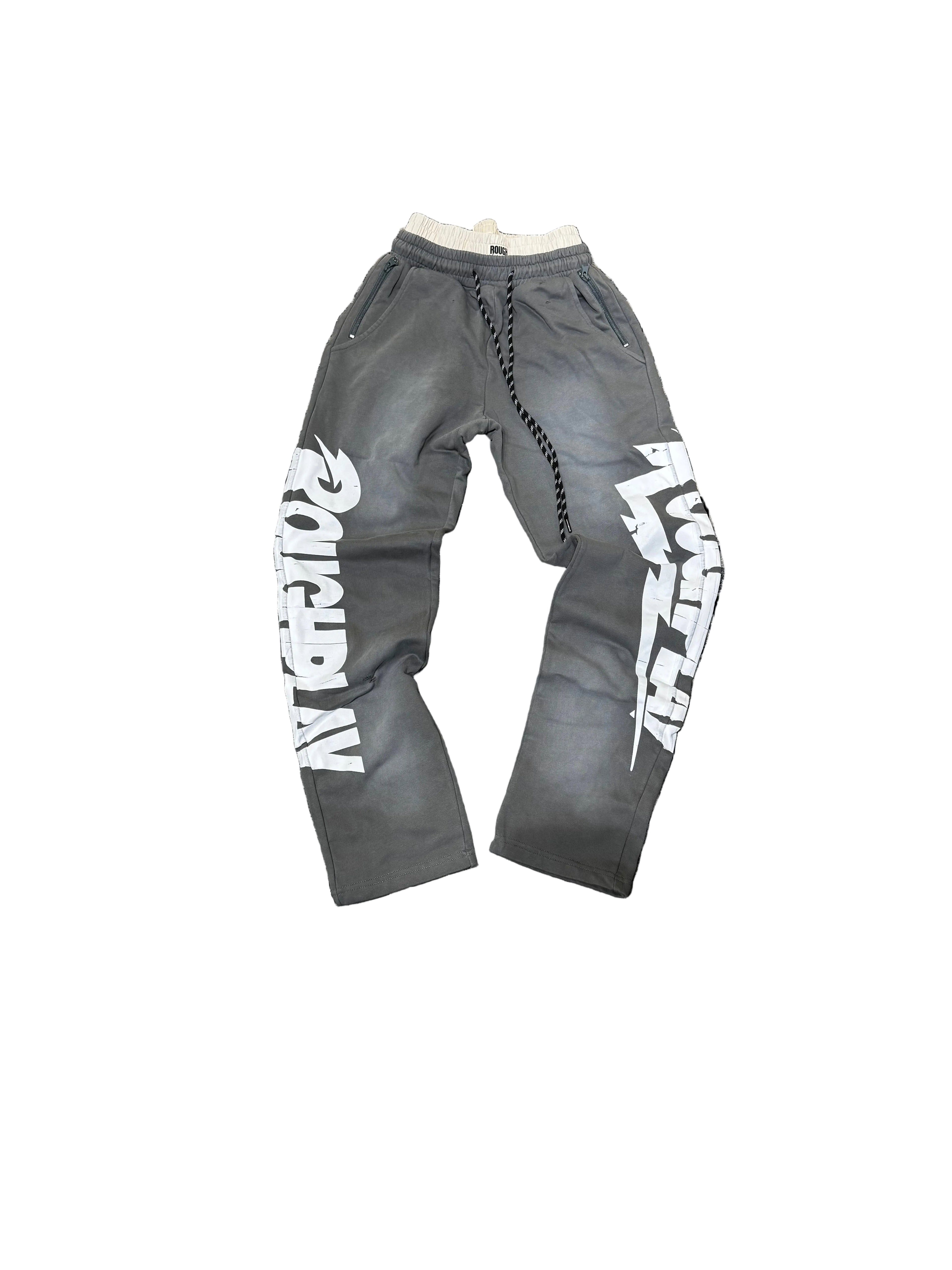 Rough play Light Gray Double Sweatpants