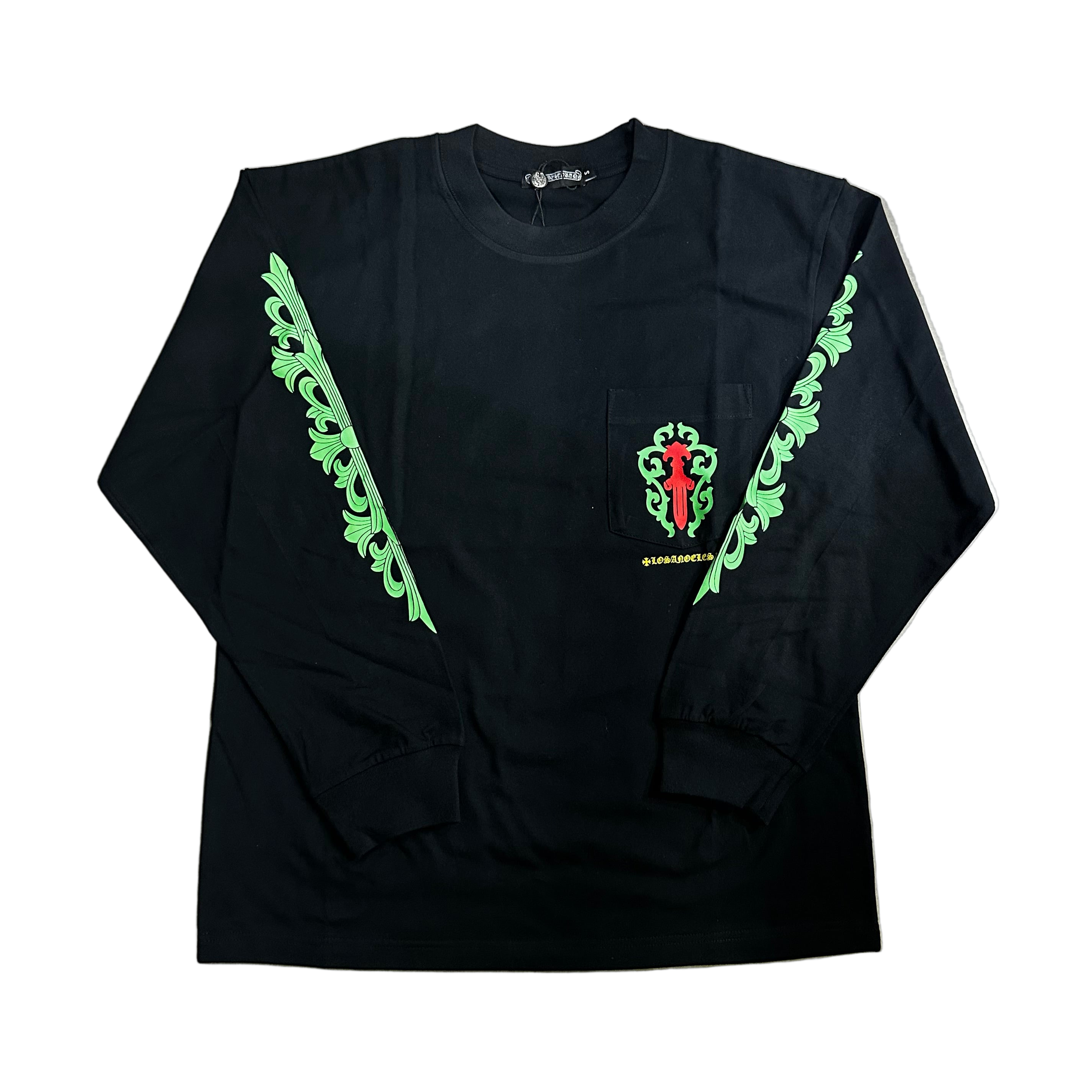 Chrome Hearts Longsleeve Logo Green/Red Black