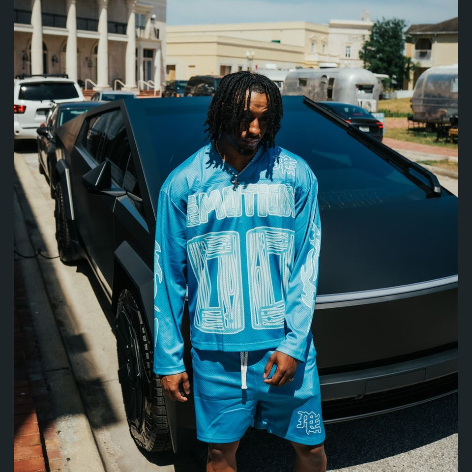 OVERSIZE Blue 'Lightning' Long Sleeve OVERSIZE Blue 'Lightning' Long Sleeve