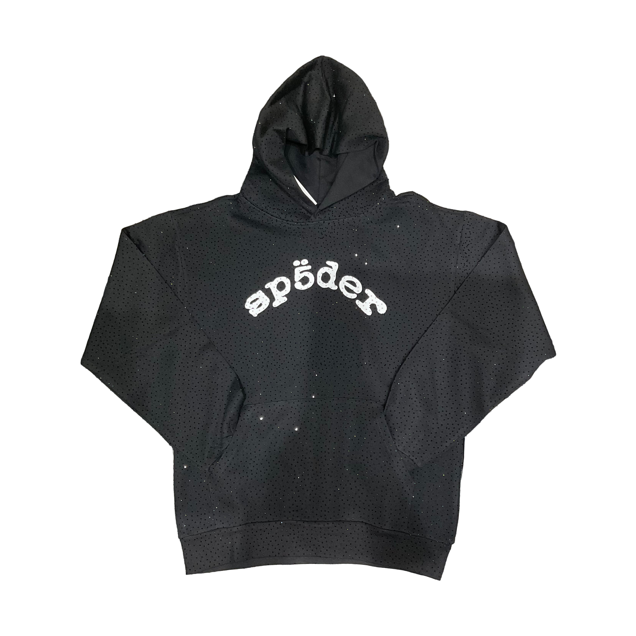 SP5DER Diamons Hoodie	- Black