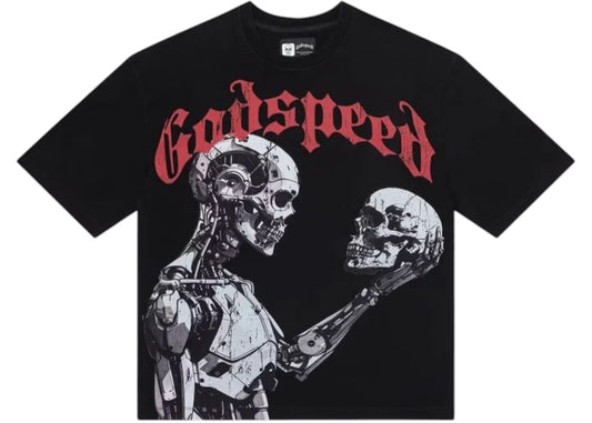 Godpseed Mankind vs AI Black Tee